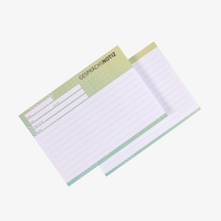 Gesprächsnotizzettel, DIN A6 quer (14,8 x 10,5 cm), 2-seitig, 4/4-farbig
