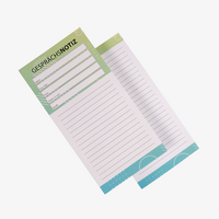 Gesprächsnotizzettel, DIN lang (10,5 x 21,0 cm), 2-seitig, 4/4-farbig