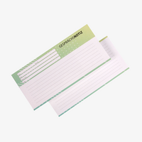 Gesprächsnotizzettel, DIN lang quer (21,0 x 10,5 cm), 2-seitig, 4/4-farbig
