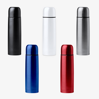 Glänzende Edelstahl-Isolierflasche 500 ml Farbauswahl