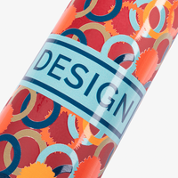 Glasflasche mit Bambusdeckel bedruckt