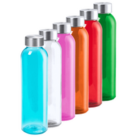 Glasflasche mit Edelstahlverschluss unbedruckt