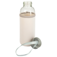 Glasflasche mit Neoprenhülle unbedruckt