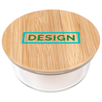 Glas-Lunchbox Tampondruck Draufsicht