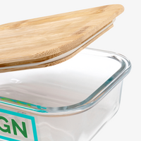 Glas-Lunchbox Detail Deckel