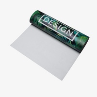 Tapete, farbig bedruckt, Palmen Motiv, gerollt