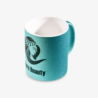 Tasse bedruckt, hellblau