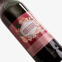 Glühwein Rot, 1 l, 4/0-farbig einseitig bedruckt