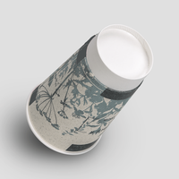 Graspapier Becher doppelwandig 300ml, 2/0-farbig (Pantone-Sonderfarbe), Boden