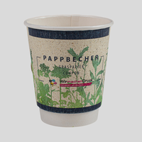 Graspapier Coupon Becher 300ml, 4/4-farbig, Vorderseite