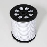 Gummiseil, gerollt, weiß