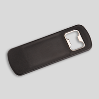 Flaschenöffner, schwarz, liegend