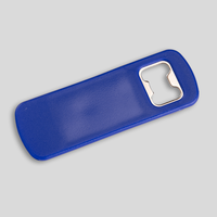 Flaschenöffner, blau, liegend