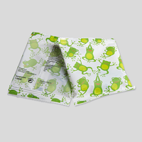 Fruchtgummi, farbig bedruckt, Froschmotiv, rueckseite