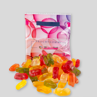 Fruchtgummi, farbig bedruckt