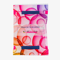 Fruchtgummi, farbig bedruckt, Motiv