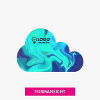 Aufkleber, farbig bedruckt, Form