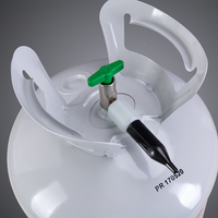 Ballongas, grünes Ventil