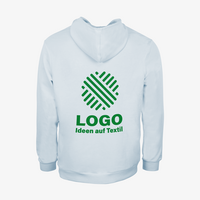 Hoodie, farbig bedruckt, Rueckseite