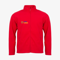 Fleecejacke, farbig bedruckt, Vorderseite