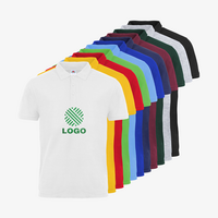 Poloshirt, farbig bedruckt, Vorderseite, verschiedene Farben