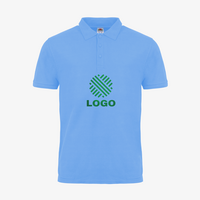 Poloshirt, farbig bedruckt, Vorderseite