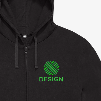 Herren-Sweatjacke, Basic - B&C Collection, Stick vorne