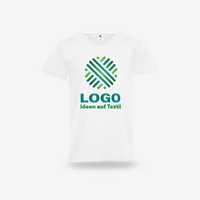 Herren-T-Shirt Basic, weiß - Fruit of the Loom, mit einer Druckposition