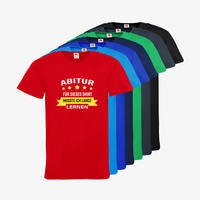 Herren-T-Shirt FOTL, Basic V-Neck - Motiv Abitur Lernen, Farbauswahl