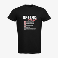 Herren-T-Shirt B&C, Organic - Motiv Abitur Plan