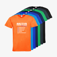 Herren-T-Shirt FOTL, Basic V-Neck - Motiv Abitur Plan, Farbauswahl