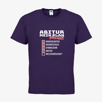 Herren-T-Shirt FOTL, Basic Rundhals - Motiv Abitur Plan