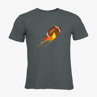 Herren-T-Shirt Russell, Organic - Motiv American Football Bunt