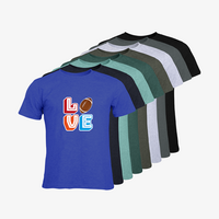 Herren-T-Shirt Russell, Organic - Motiv American Football Love, Farbauswahl