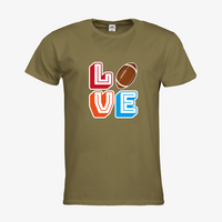 Herren-T-Shirt FOTL, Premium - Motiv American Football Love