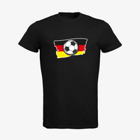 Herren-T-Shirt B&C, Organic - Motiv Fußball Deutschland