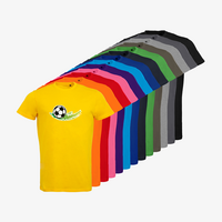 Herren-T-Shirt B&C, Organic - Motiv Fußball Grün, Farbauswahl