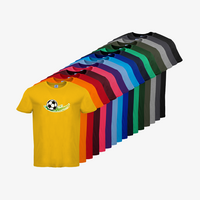 Herren-T-Shirt B&C, Basic - Motiv Fußball Grün, Farbauswahl