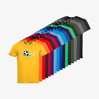 Herren-T-Shirt B&C, Premium - Motiv Fußball Grün, Farbauswahl