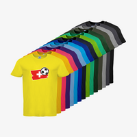Herren-T-Shirt B&C, Basic - Motiv Fußball Schweiz, Farbauswahl