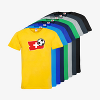 Herren-T-Shirt FOTL, Basic V-Neck - Motiv Fußball Schweiz, Farbauswahl