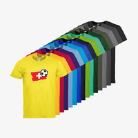 Herren-T-Shirt B&C, Premium - Motiv Fußball Schweiz, Farbauswahl