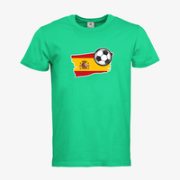 Herren-T-Shirt B&C, Premium - Motiv Fußball Spanien