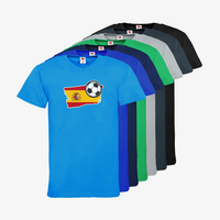 Herren-T-Shirt FOTL, Basic V-Neck - Motiv Fußball Spanien, Farbauswahl