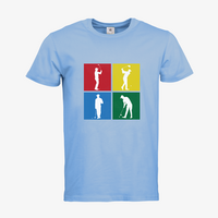 Herren-T-Shirt B&C, Premium - Motiv Golf Quadrat