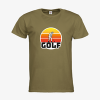Herren-T-Shirt FOTL, Premium - Motiv Golf Sonnenuntergang