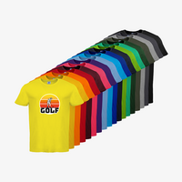 Herren-T-Shirt B&C, Basic - Motiv Golf Sonnenuntergang, Farbauswahl