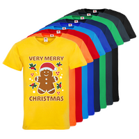 Herren-T-Shirt FOTL, Basic V-Neck - Motiv Lebkuchen, Farbauswahl