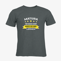 Herren-T-Shirt Russell, Organic - Motiv Matura Lernen