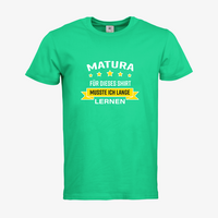 Herren-T-Shirt B&C, Premium - Motiv Matura Lernen